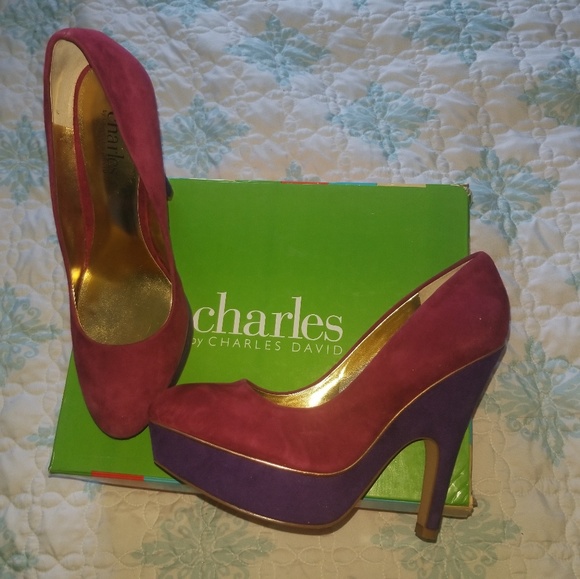 Color Block Heels - Picture 2 of 6